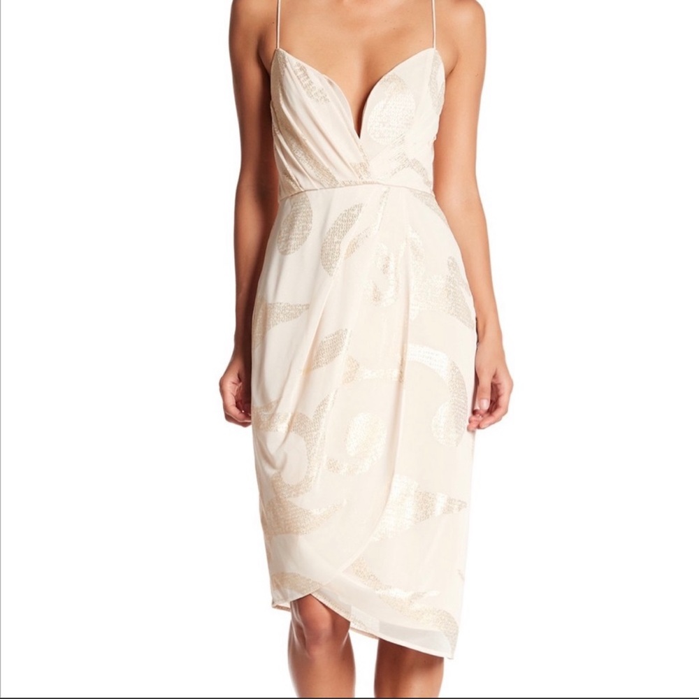 Free People Venus Draped Midi Dress Sz 12